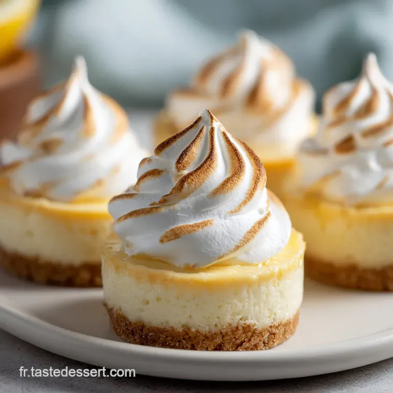 Mini Cheesecakes Citron Meringue Facile