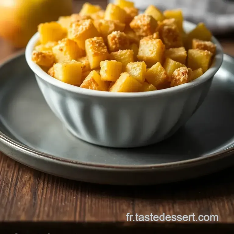 Mini Crumbles Pomme-Cannelle Pr&ecirc;ts En 12 Minutes Au Air Fryer presentation