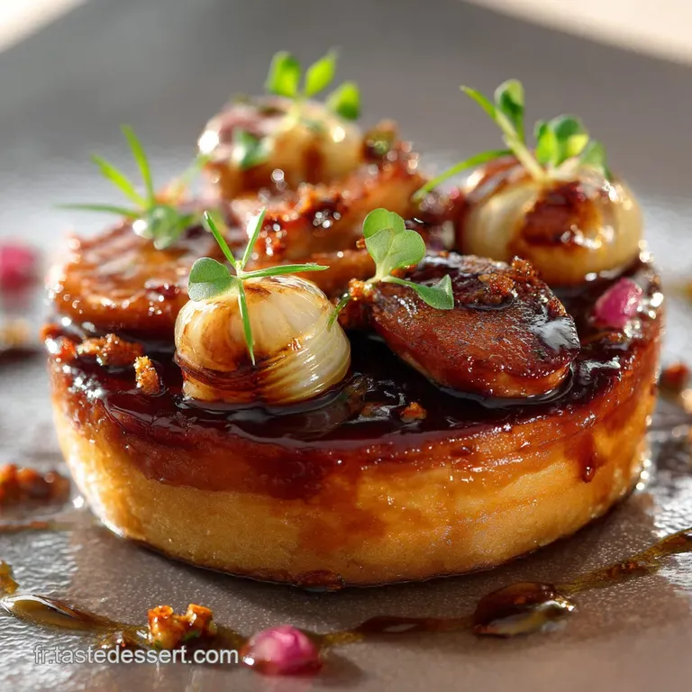 Mini Tatin de Foie Gras : &Eacute;chalotes Confites X&eacute;r&egrave;s et L&Eacute;quilibre Sucr&eacute;-Sal&eacute;