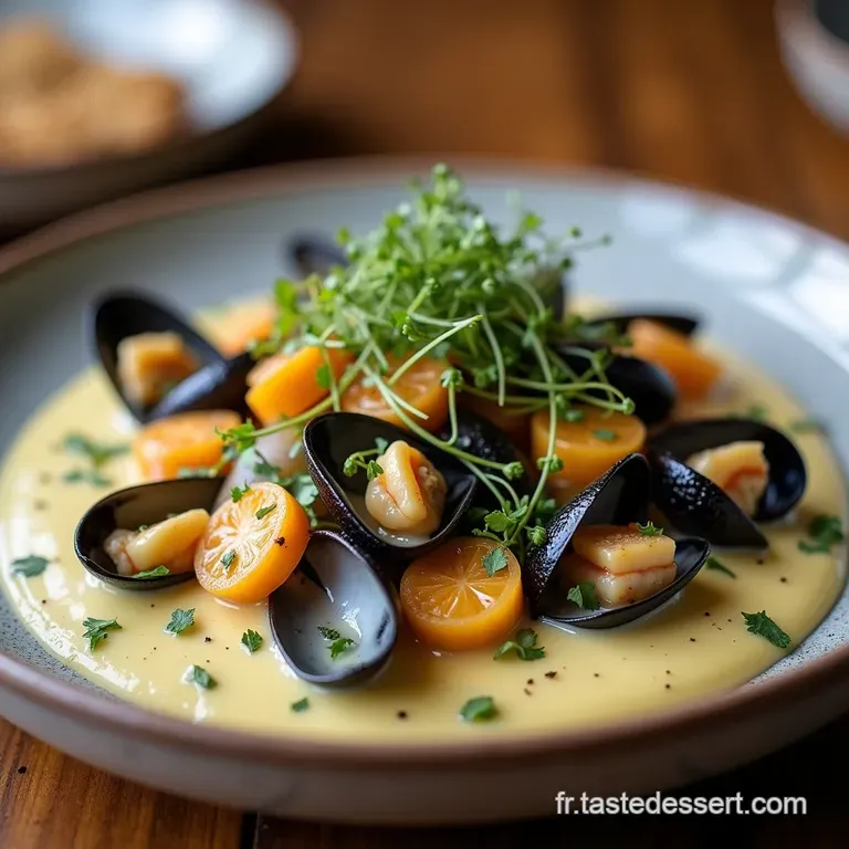 Les Perles de la Mer Moules Marini&egrave;res &agrave; la Cr&egrave;me Un Classique de Brasserie R&eacute;confortant