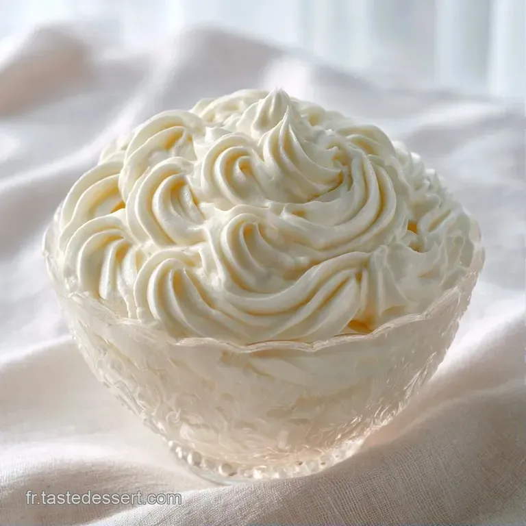 Une verrine givr&eacute;e r&eacute;v&eacute;lant une mousse ivoire velout&eacute;e, couronn&eacute;e d'une framboise rouge vif et d'une feuille de menthe.
