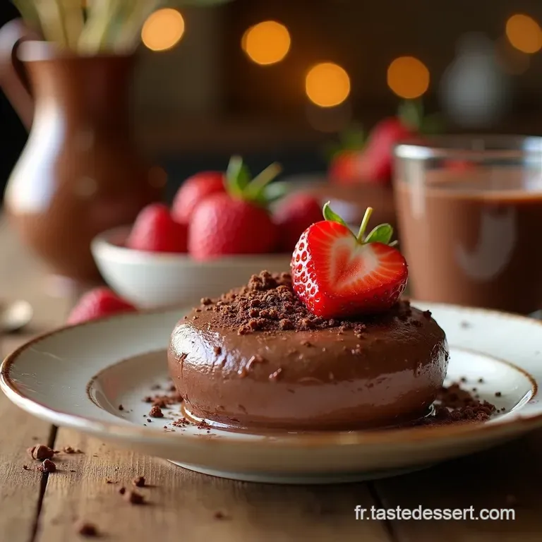 Mousse Au Chocolat Maison Le Classique R&eacute;invent&eacute; presentation