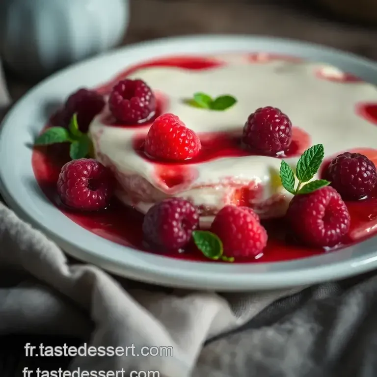Mousse De Ricotta Aux Fruits Rouges presentation