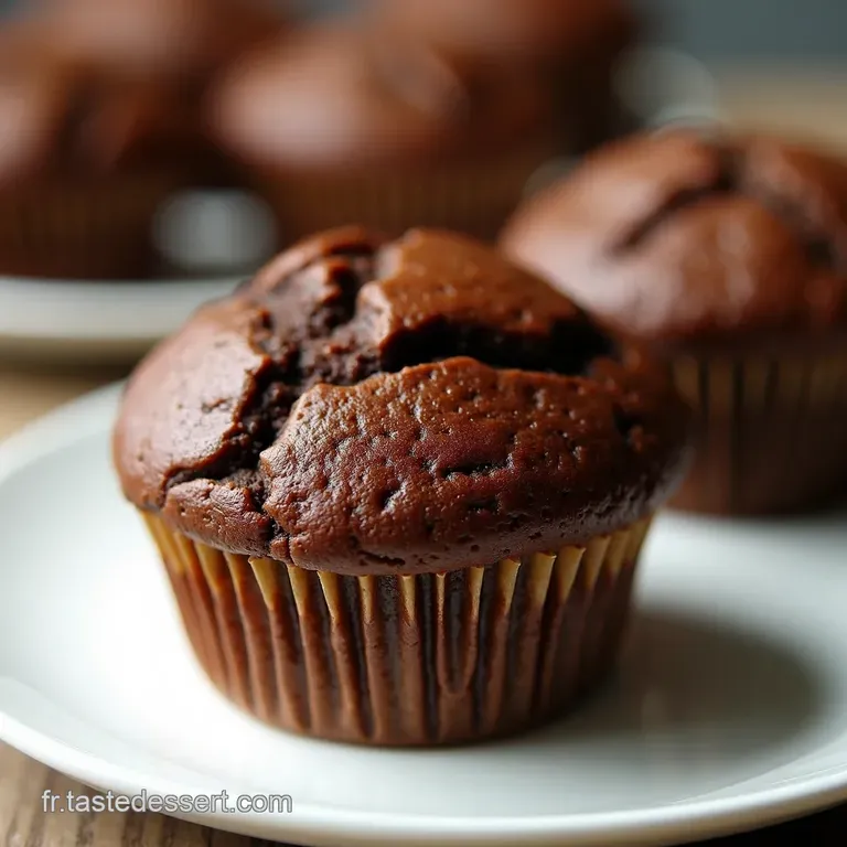 Muffin C&oelig;ur Chocolat Noisette V&eacute;gan Le Plaisir Sans Remords