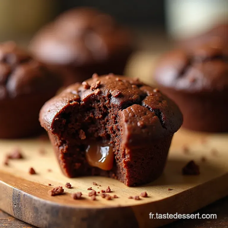 Muffins Chocolat Moelleux La Gourmandise Facile presentation