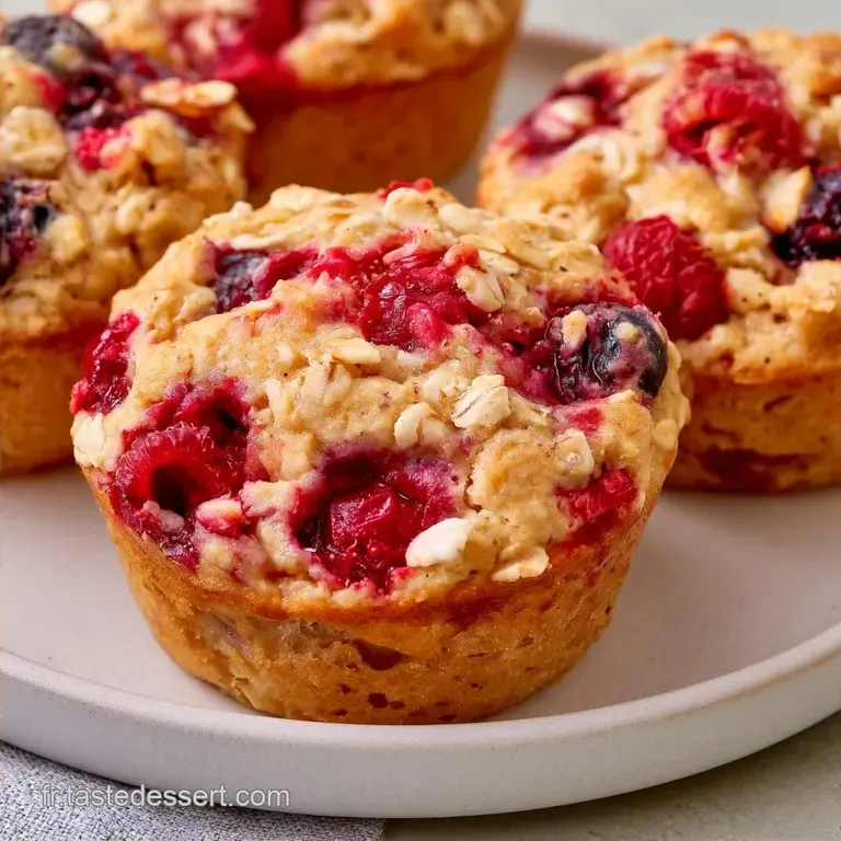 Muffins Flocons D avoine aux Fruits Rouges