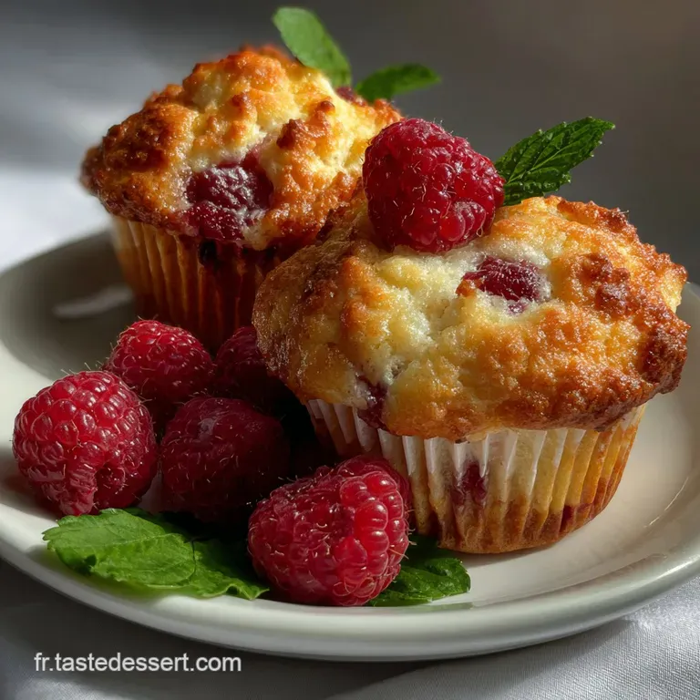 Muffins Moelleux Aux Framboises Un Goter : La Mie Parfaite presentation