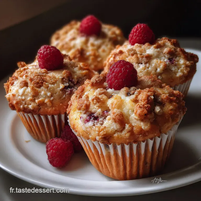Muffins Moelleux aux Framboises Un Goter : La Mie Parfaite