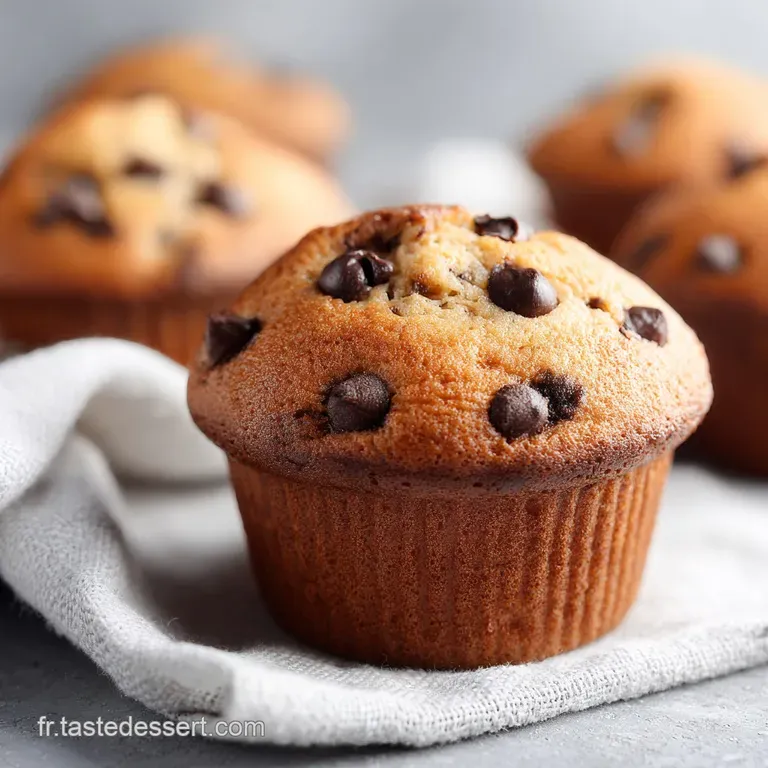 Muffins P&eacute;pites Chocolat Moelleux au Beurre Noisette