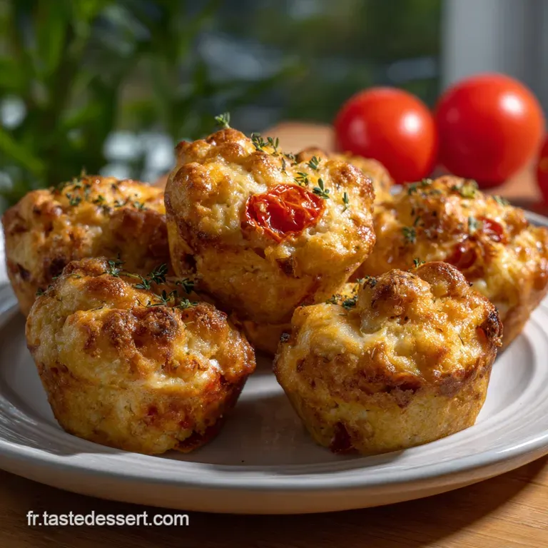 Muffins Sals Tomatemozzarella Lapro Mditerranen Dguster Faciles presentation