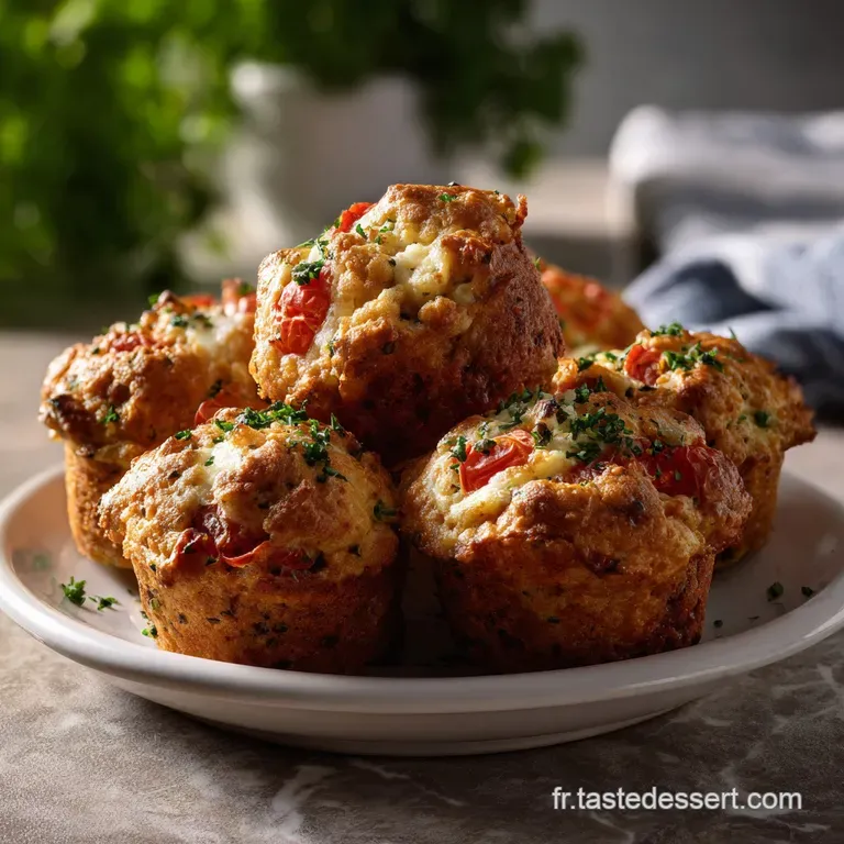 Muffins Sals TomateMozzarella LApro Mditerranen Dguster Faciles
