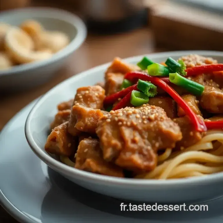 Nouilles Chinoises Au Poulet Express presentation