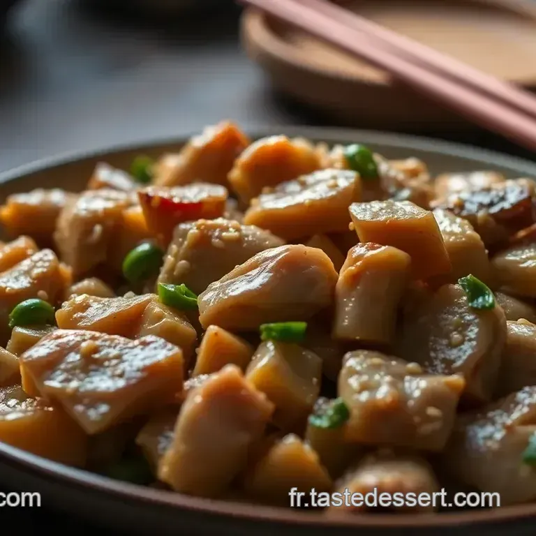 Nouilles Chinoises au Poulet Saut&eacute; et L&eacute;gumes Croquants