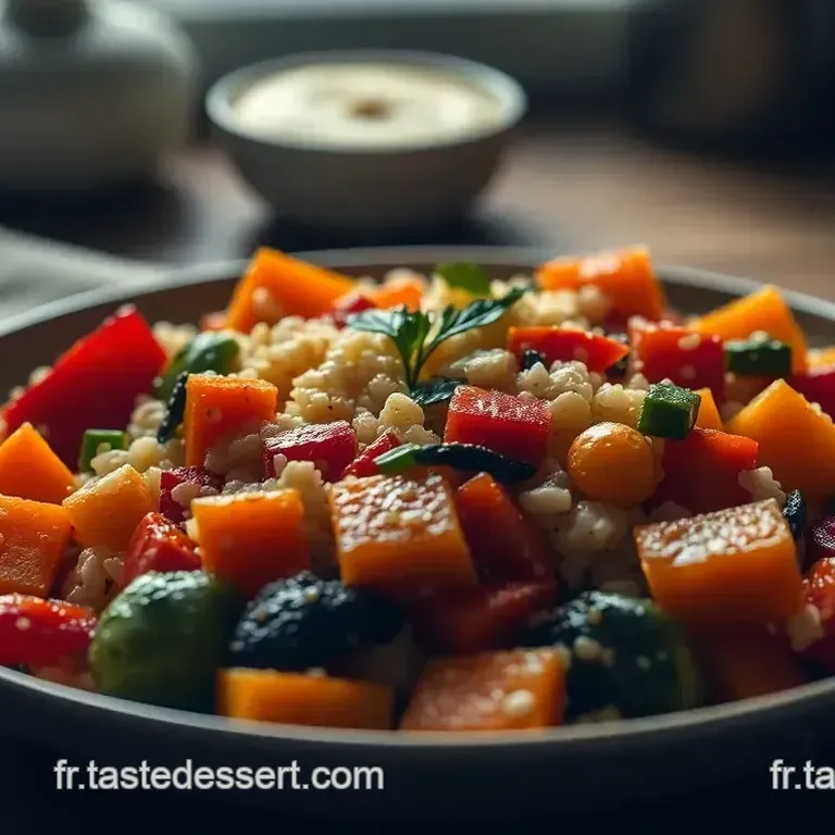 Nouilles Saut&eacute;es aux L&eacute;gumes Color&eacute;s