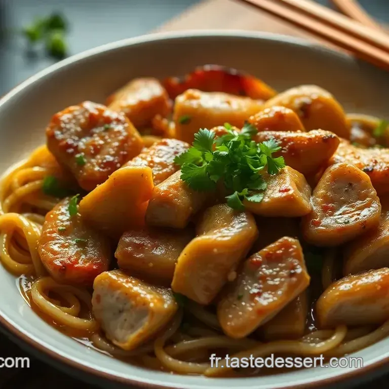 Nouilles Saut&eacute;es Express au Poulet et L&eacute;gumes