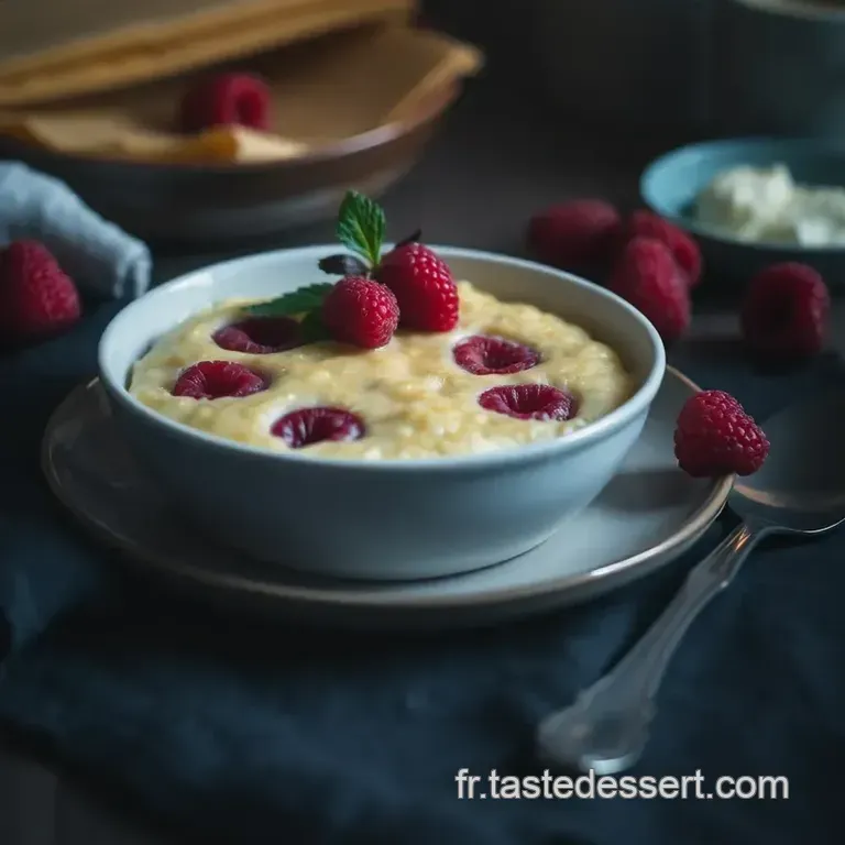 Omelette Souffl&eacute;e Aux Framboises Et Au Miel presentation