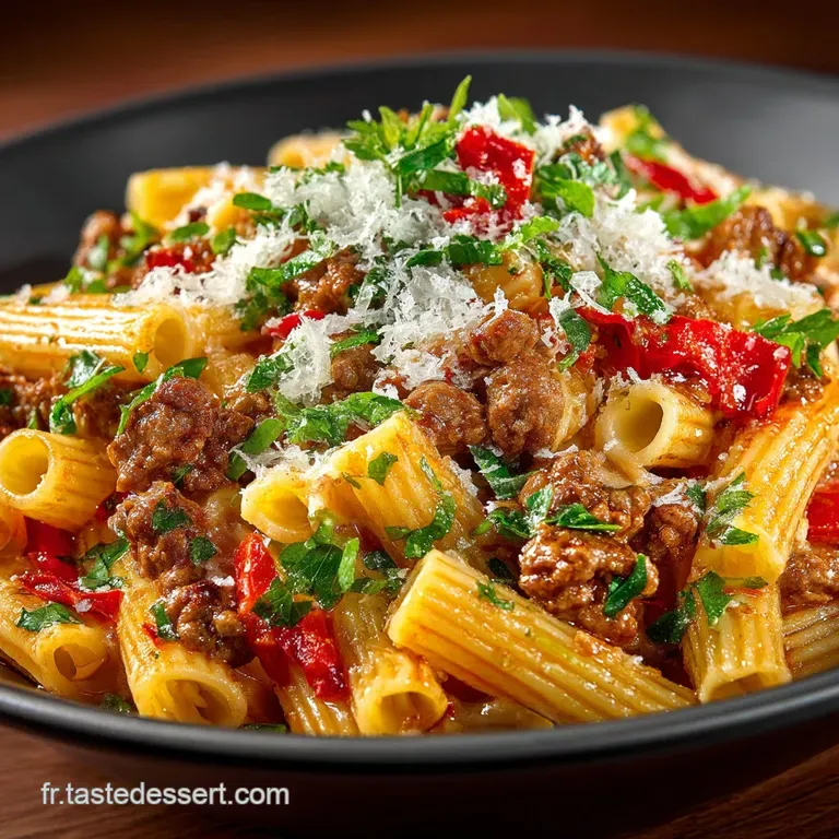 Rago&ucirc;t Minute Onepot Pasta &Agrave; La Viande Hach&eacute;e Et Basilic Frais presentation