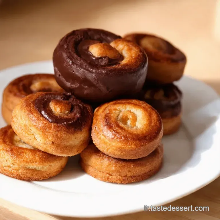 Palmiers Croustillants Au Beurre Option Nappage Chocolat presentation