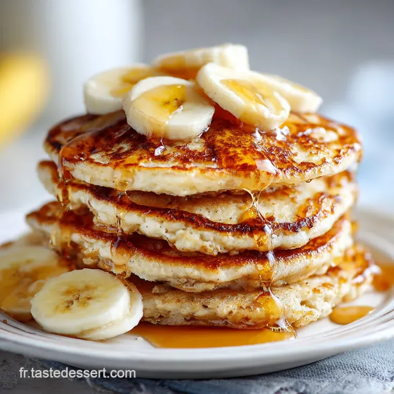 Pancake served on a white plate dusted with powdered sugar, garnished with fresh berries and mint leaves, a light and heal...