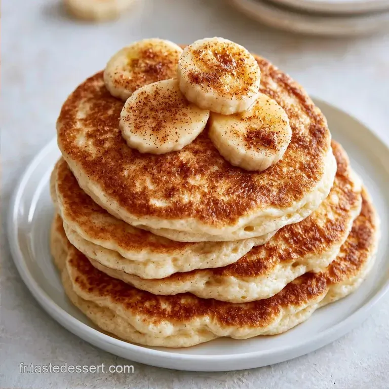 Pancakes Banane Sans Farine &agrave; la Cannelle