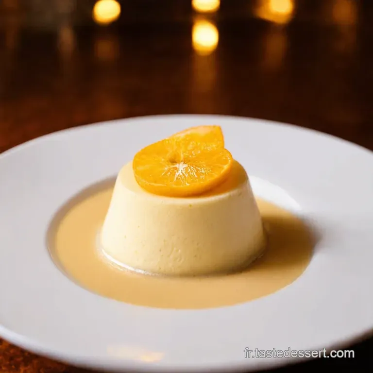 Panna Cotta Aux Agrumes Touch&eacute; De Miel presentation