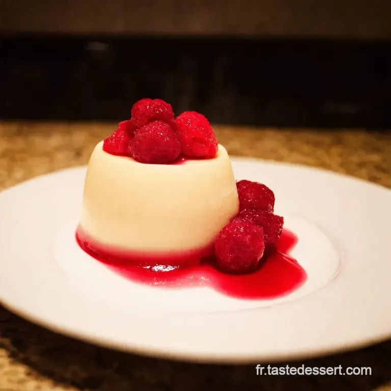 Panna Cotta Aux Fruits Rouges Et Zest De Citron presentation
