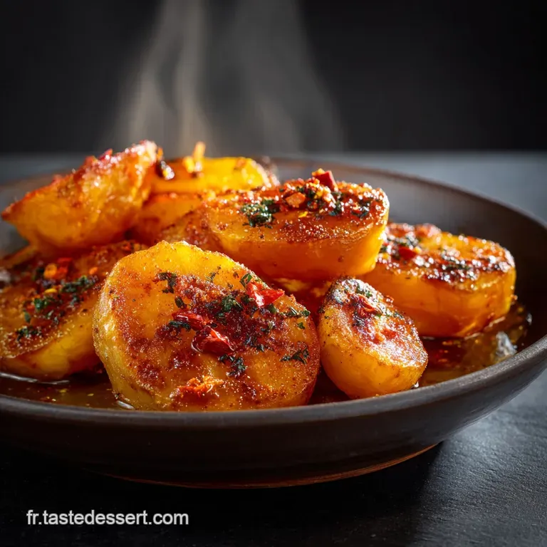 Les Patates Douces R&ocirc;tissoires Au Paprika Fum&eacute; presentation