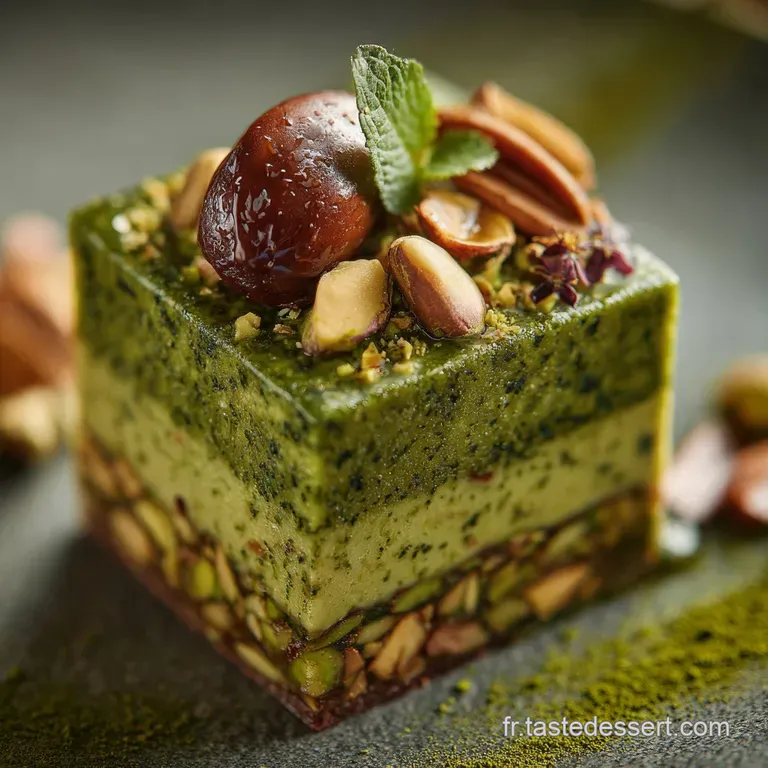 P&acirc;te de Pistache Maison la technique du chef pour lOr Vert Intense