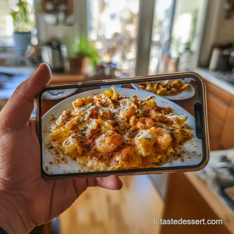 P&acirc;tes Royales aux Crevettes Sauce Ail Paprika Fum&eacute;