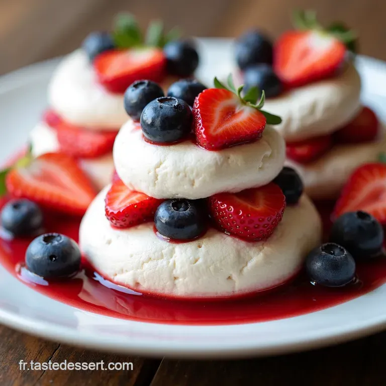 Pavlovas Individuelles aux Fruits Rouges