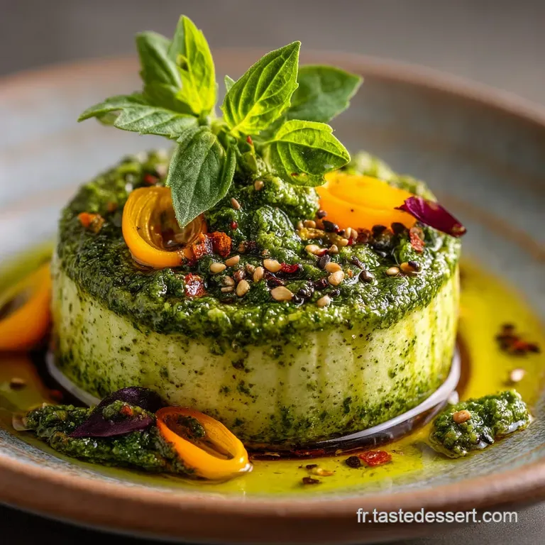 Pesto De Basilic Traditionnel : Pr&eacute;paration Rapide presentation