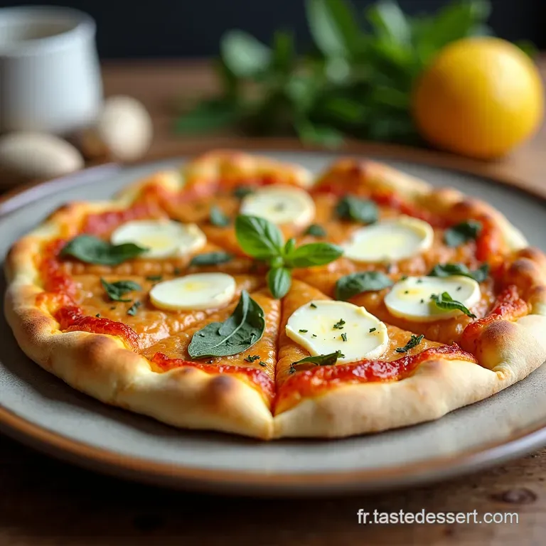 Pizza Gourmande dAutomne Patate Douce Poireau Ch&egrave;vre Frais