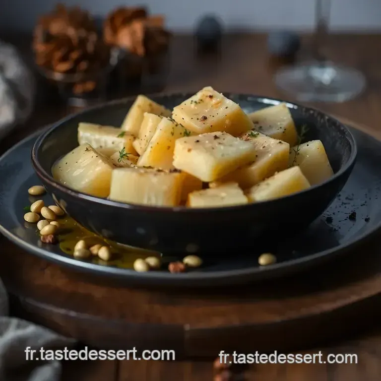 Poireaux Aux Noix De Saint-Jacques En Sauce Cr&eacute;m&eacute;e presentation