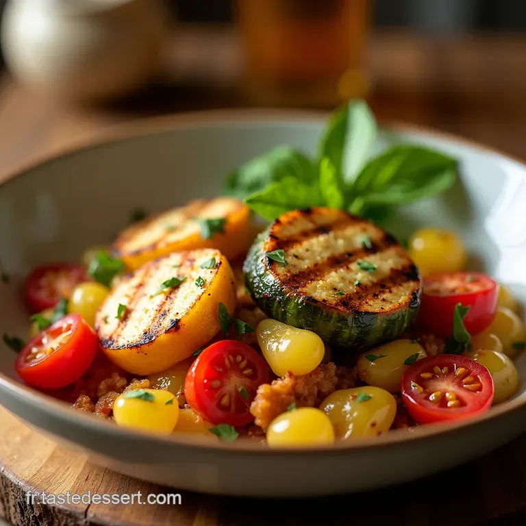 P&ocirc;les De L&eacute;gumes Grill&eacute;s &Agrave; La Proven&ccedil;ale presentation