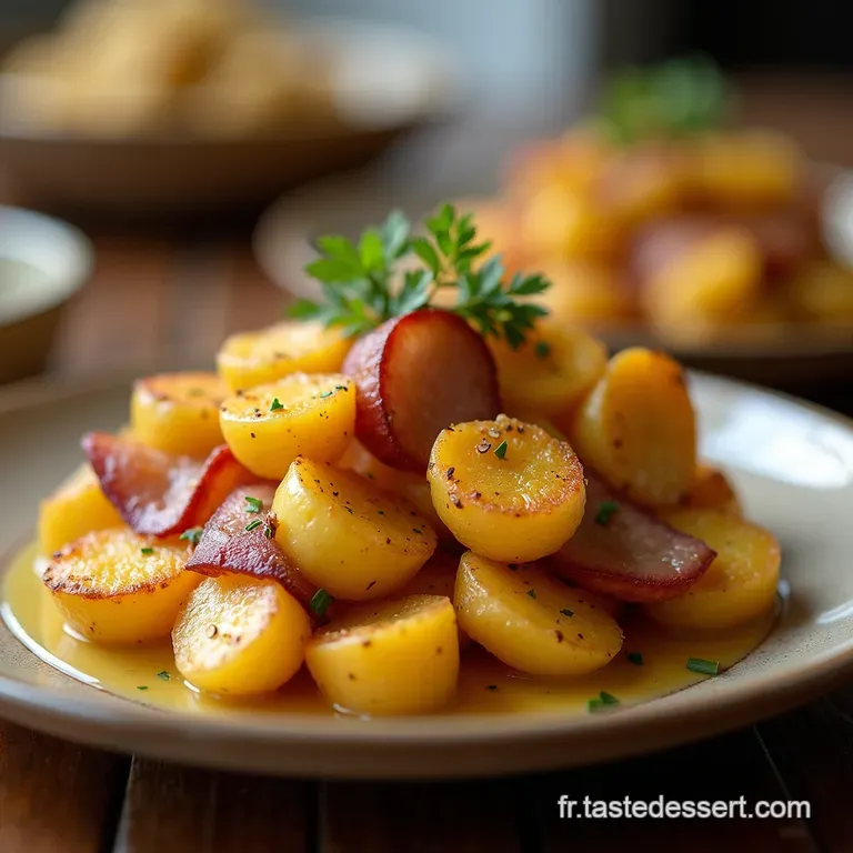 Pommes de Terre Vapeur Farcies Croustillant de Lardons Fum&eacute;s et C&oelig;ur Fondant au Gruy&egrave;re