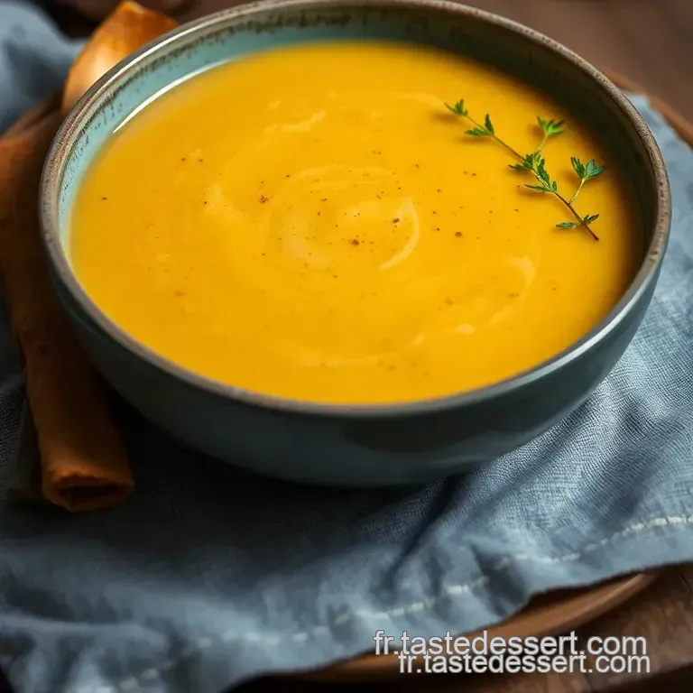 Potage Ch&acirc;taigne Et Potimarron : Velout&eacute; Automnal presentation