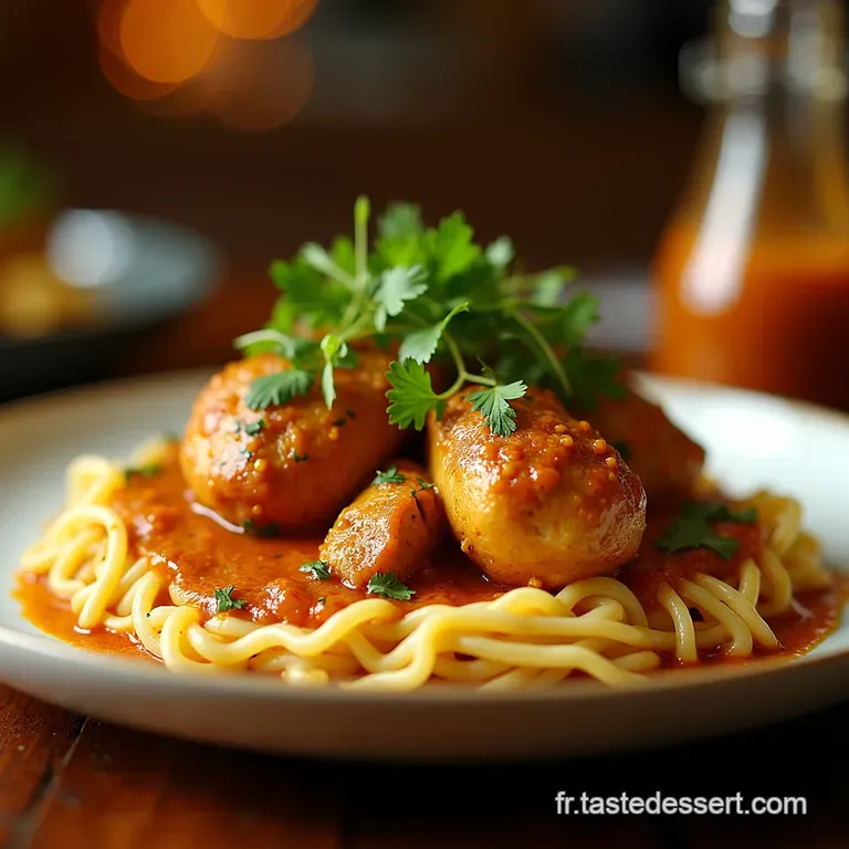 Poulet Au Curry Tha&iuml; Velout&eacute; &Agrave; La Noix De Coco presentation