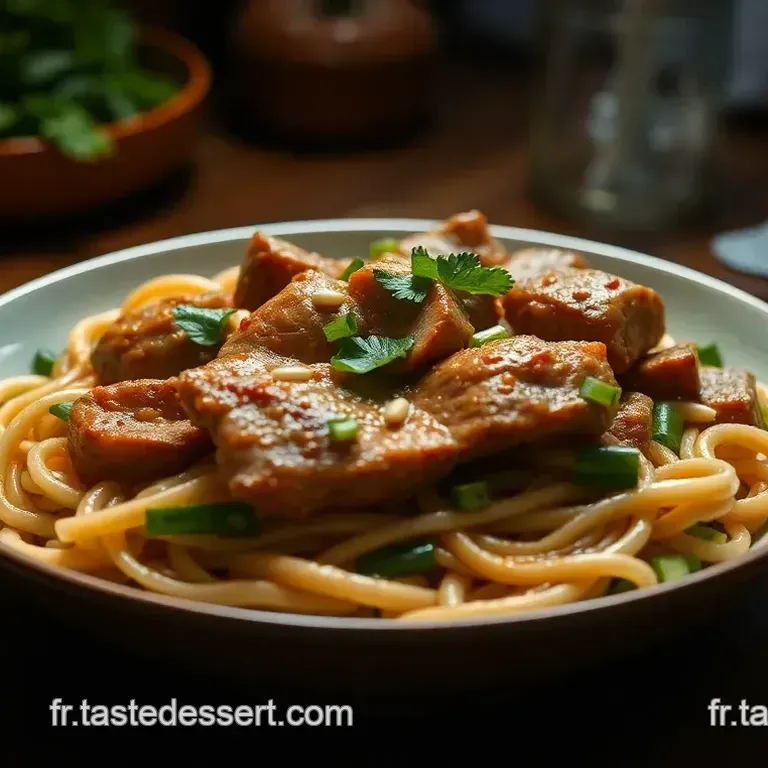 Poulet aux Nouilles Chinoises : un Plat Savoureux et &Eacute;quilibr&eacute;