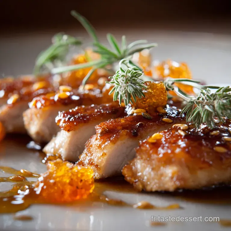 Poulet Caram&eacute;lis&eacute; Au Four Le Secret De La Laque Dor&eacute;e Mielsoja presentation