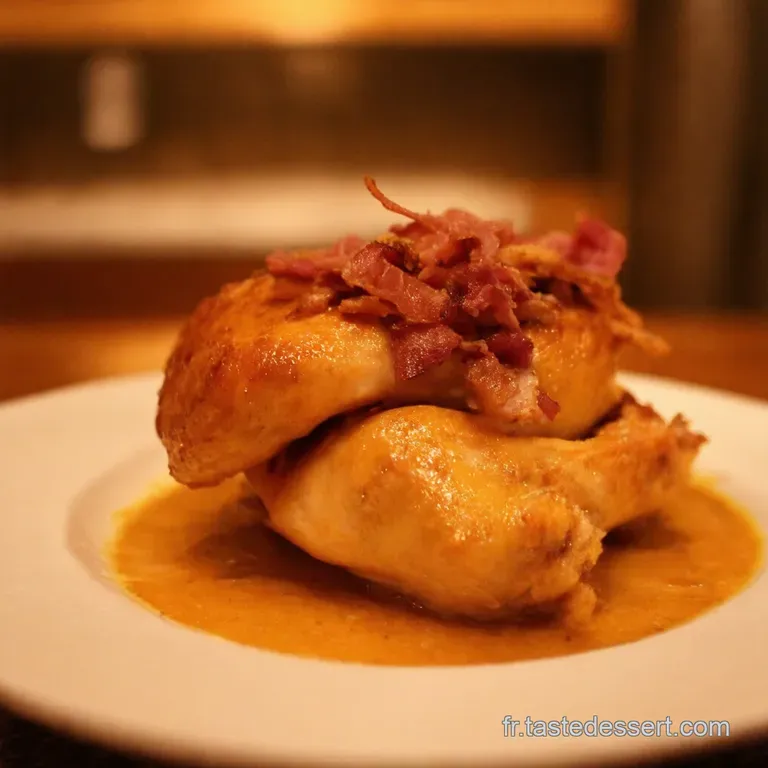 Poulet Cr&egrave;me Aux Lardons Un Classique Revisit&eacute; presentation