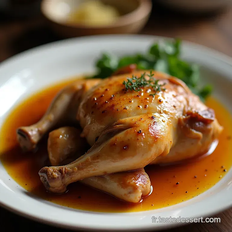 Le Poulet R&ocirc;ti de Ma GrandM&egrave;re Peau Croustillante Jus Savoureux