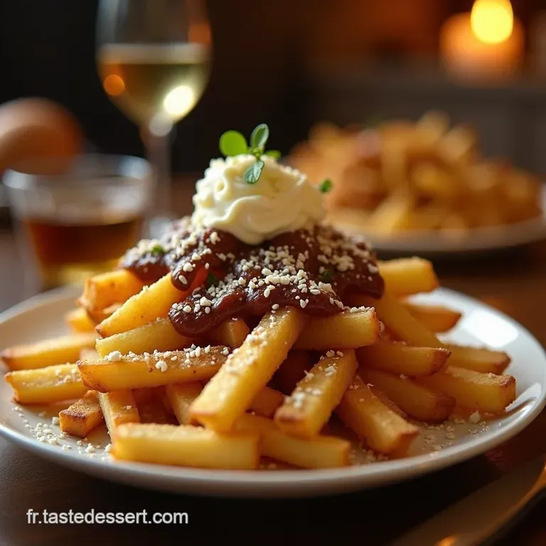 La Poutine Ultime Frites Maison Croustillantes Sauce Brune Classique Et Fromage En Grains Squeaky presentation