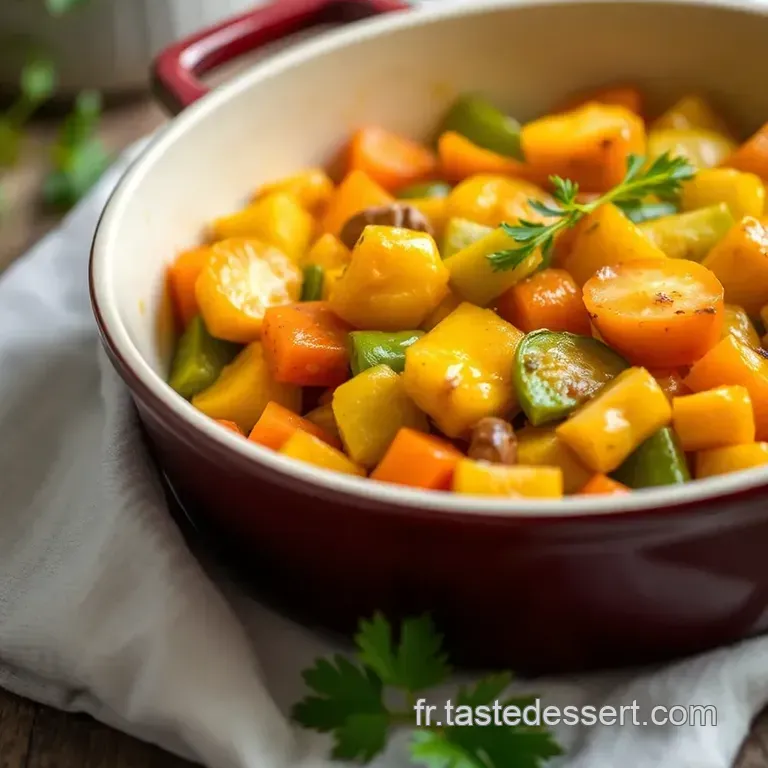 Printemps En Cocotte: L&eacute;gumes Nouveaux Au Citron & Menthe presentation