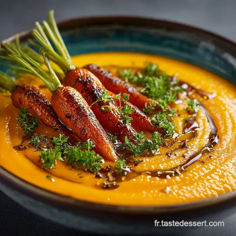 La Nacre Orange Pur&eacute;e de Carottes Fondante au Miel de Lavande et &Eacute;clat de Gingembre