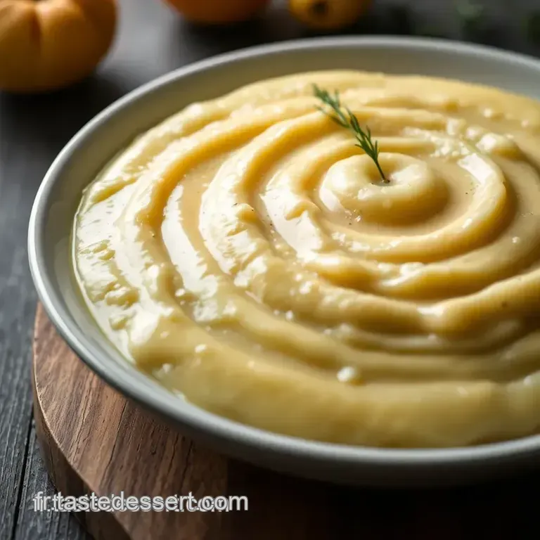 Pur&eacute;e De Panais Et Pomme De Terre Cr&eacute;meuse presentation