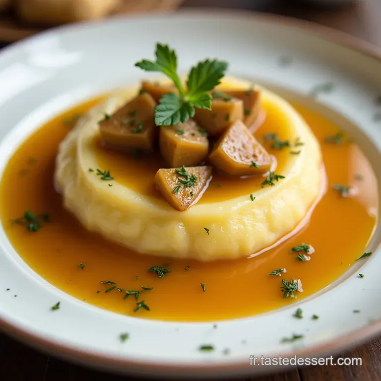 La Vraie Pur&eacute;e de Papa Le Velout&eacute; de Pommes de Terre Fid&egrave;le et sa Sauce Gravy Classique
