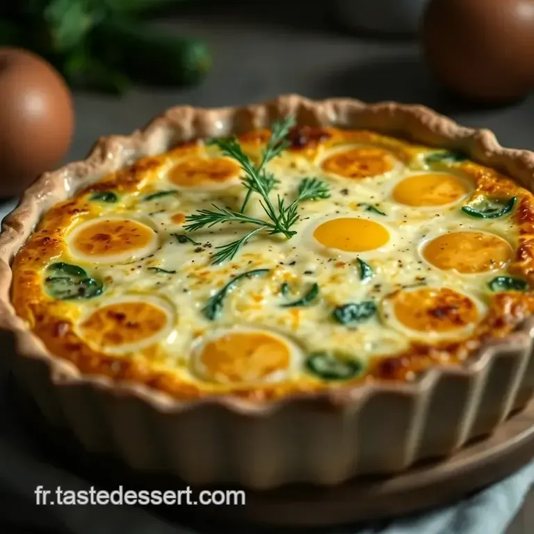 Quiche Aux Courgettes Savoureuse presentation