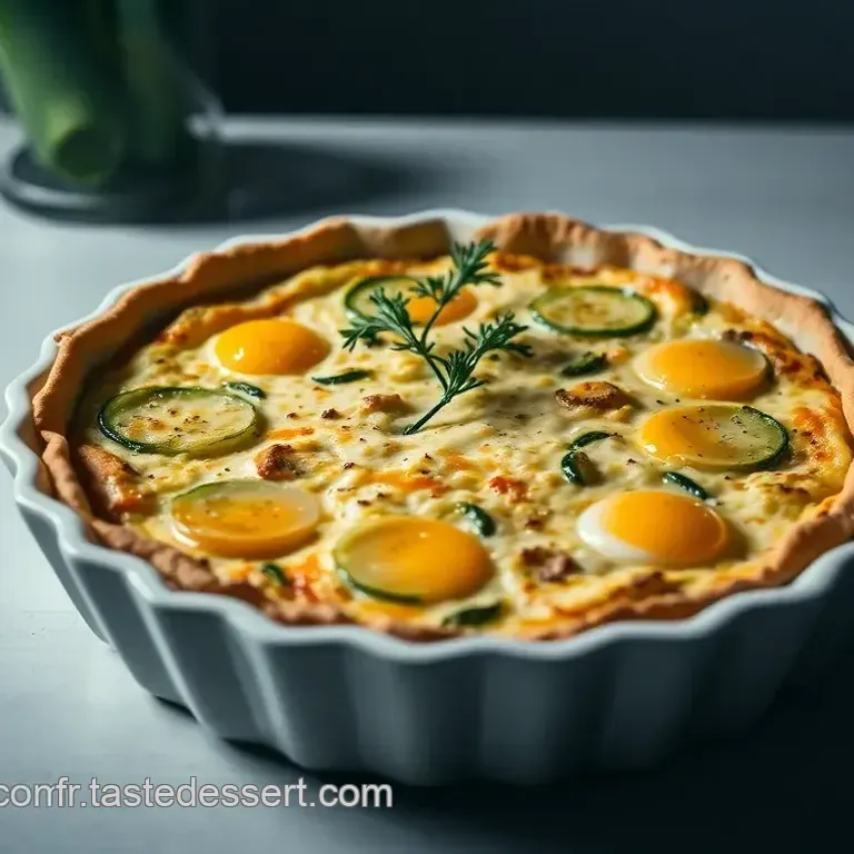 Quiche aux Courgettes Savoureuse