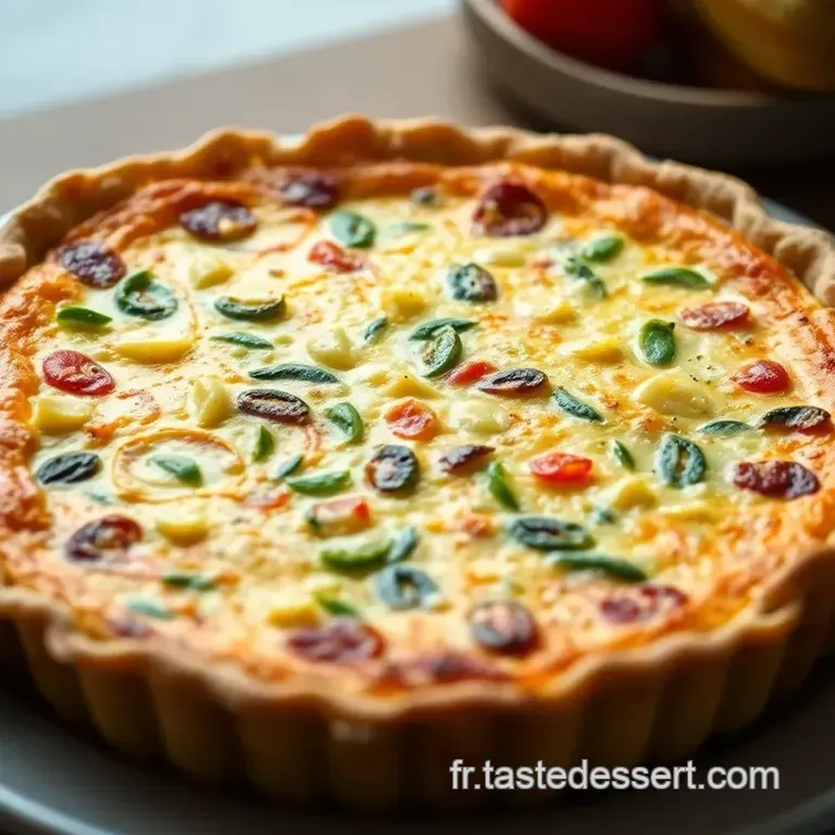 Quiche Aux L&eacute;gumes M&eacute;diterran&eacute;ens : Un Classique Color&eacute; Et Savoureux presentation