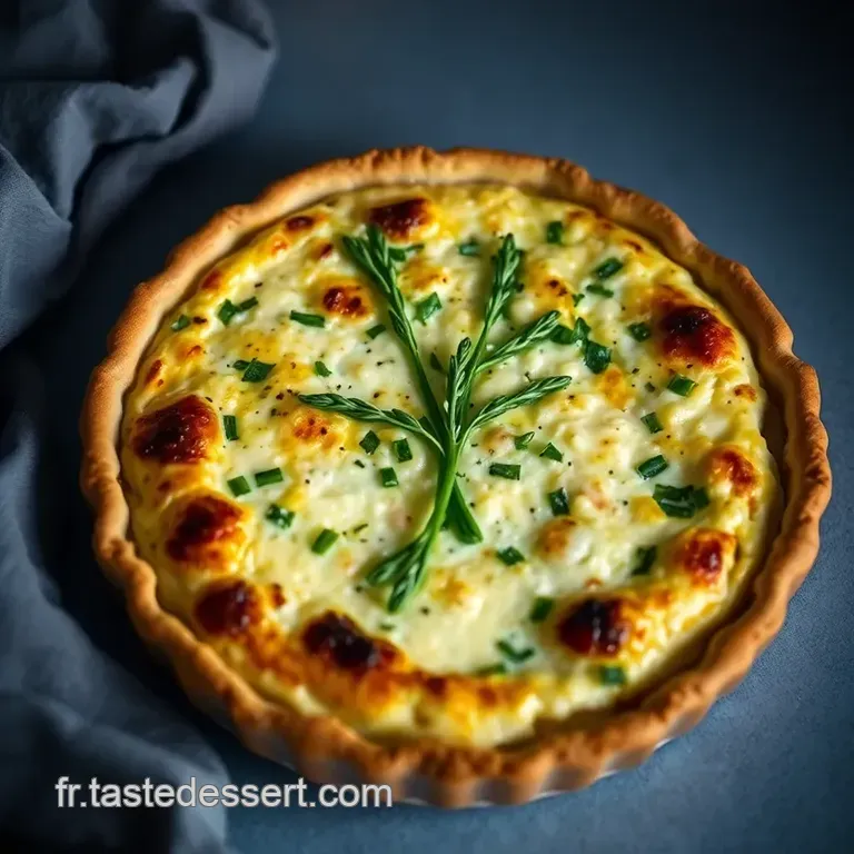 Quiche &Eacute;pinard Ch&egrave;vre : D&eacute;lice Printanier presentation